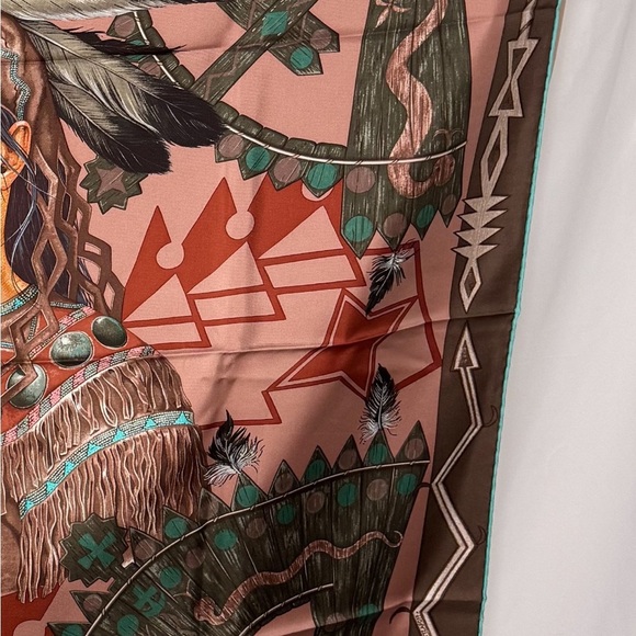 Hermes Silk Carre Scarf "Cosmogonie Apache" by Antoine Tzapoff - NEW IN BOX - Picture 9 of 13